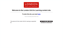 Tablet Screenshot of content.lgfl.org.uk